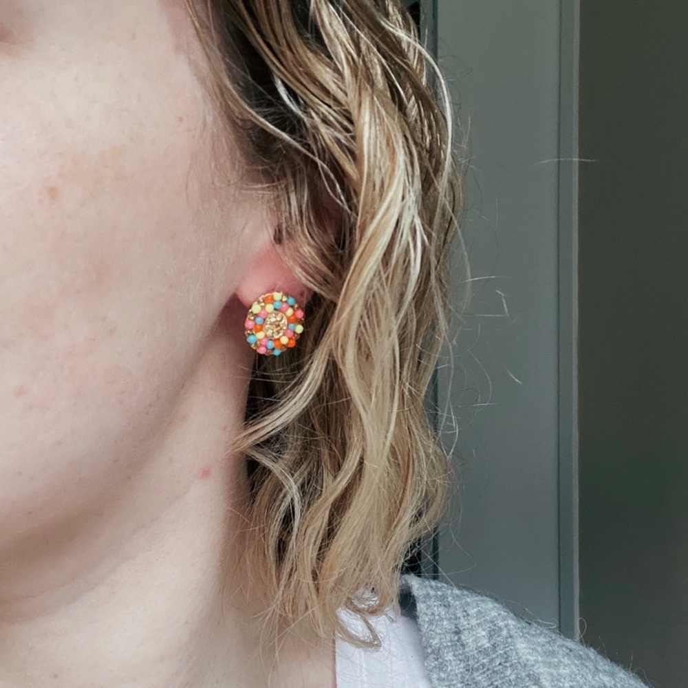 🆕 *NWOT* | Eclectic Boho Vibrant Stud Earrings